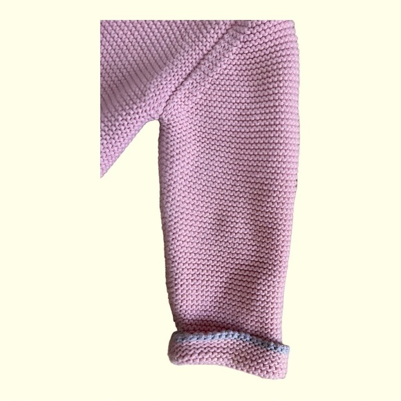 Elegant Baby Pale Pink Knit 6months Baby Cardigan - Picture 6 of 6